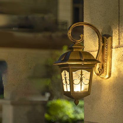 Contemporary Outdoor Wall Light Waterproof Elegant LED Lantern