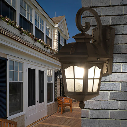 Contemporary Outdoor Wall Light Waterproof Elegant LED Lantern