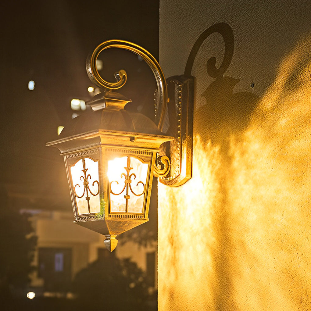 Contemporary Outdoor Wall Light Waterproof Elegant LED Lantern