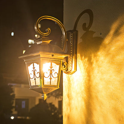 Contemporary Outdoor Wall Light Waterproof Elegant LED Lantern