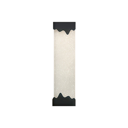 Black Linear Wall Sconce Crystal Minimalist Modern Lamp