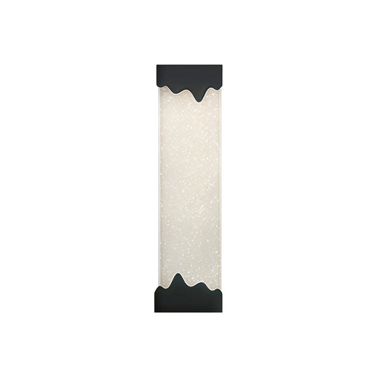 Black Linear Wall Sconce Crystal Minimalist Modern Lamp