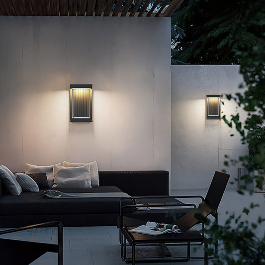 Square Wall Sconce Outdoor Waterproof Courtyard Light