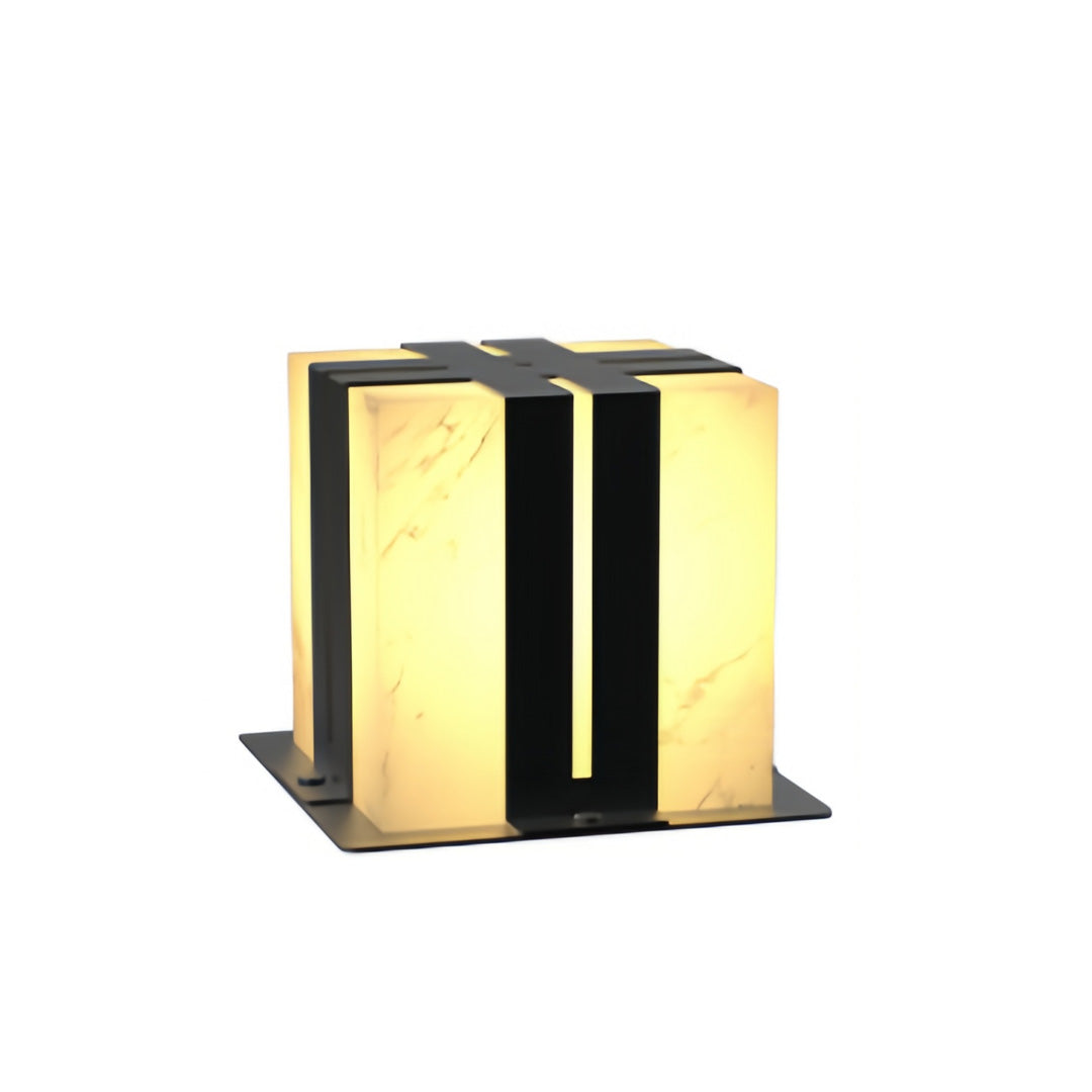 Outdoor Pillar Mounted Lights Landscape Fake Marble Lamp