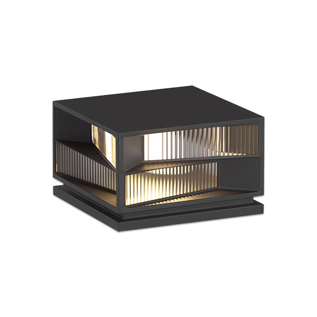 Outdoor Pillar LED Lights Garden Waterproof Black Light