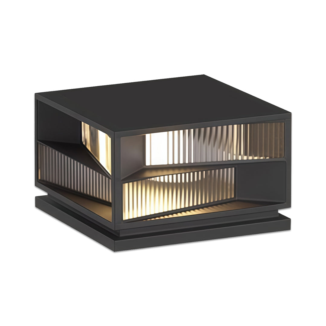 Black Waterproof LED Outdoor Pillar Light