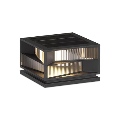 Black Waterproof LED Outdoor Pillar Light