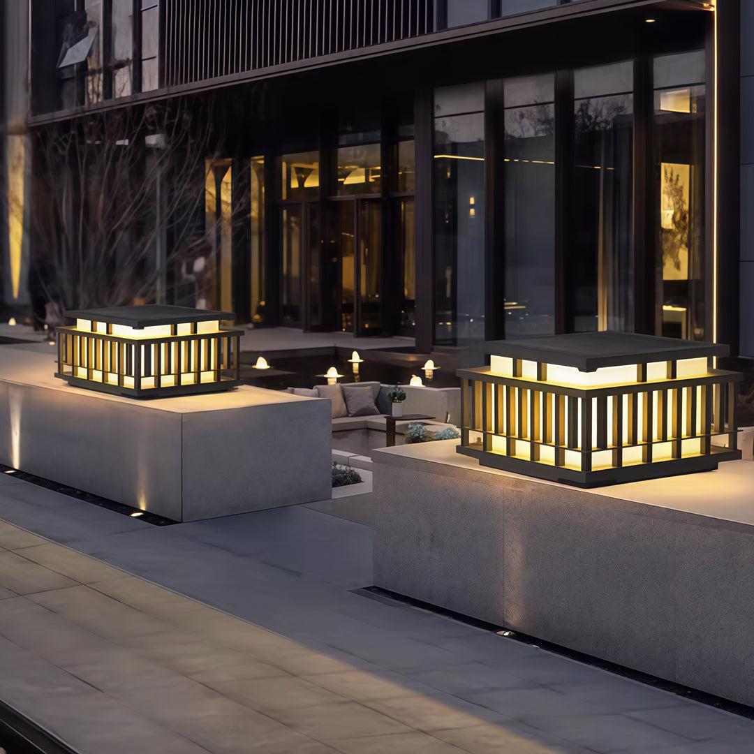 Pillar Lights for Garden Courtyard Stainless Steel Light