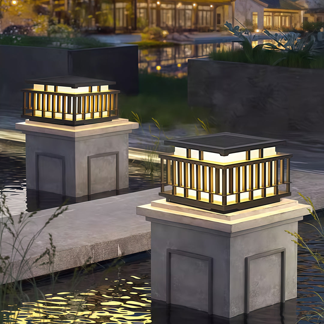 Pillar Lights for Garden Courtyard Stainless Steel Light