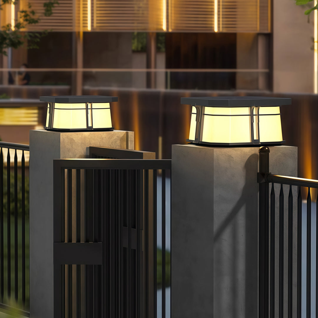 Lights for Pillar Tops Outdoor Black Landscape Light