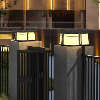 Lights for Pillar Tops Outdoor Black Landscape Light