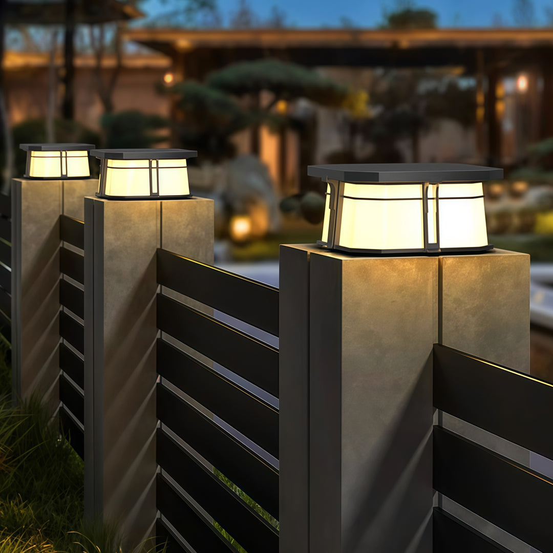 Lights for Pillar Tops Outdoor Black Landscape Light