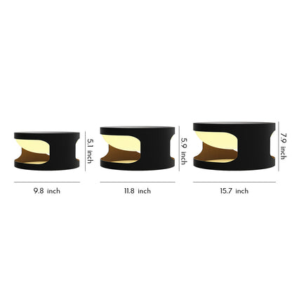 Outdoor Lights for Pillar Tops Round Courtyard Waterproof Light