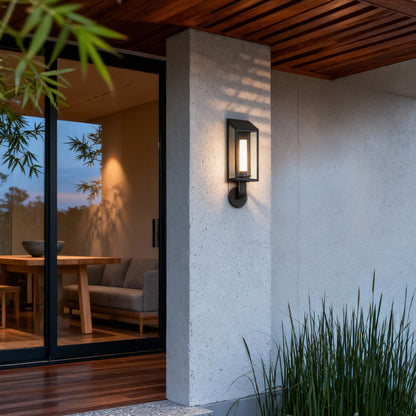 Outdoor Wall Mount Light Fixture Waterproof Metal Frame Light