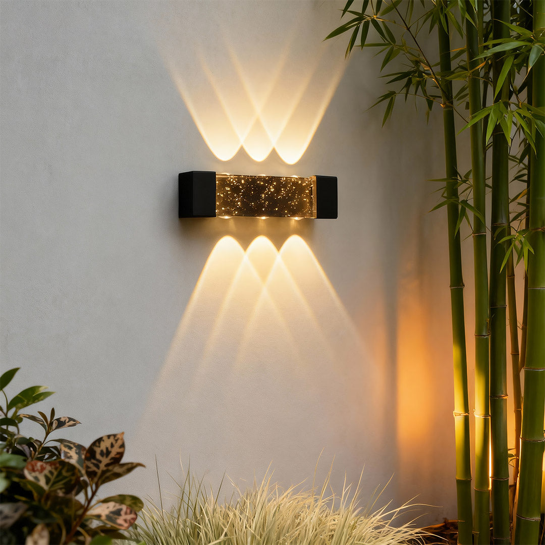 Up down Wall Light Outdoor Waterproof Crystal Light