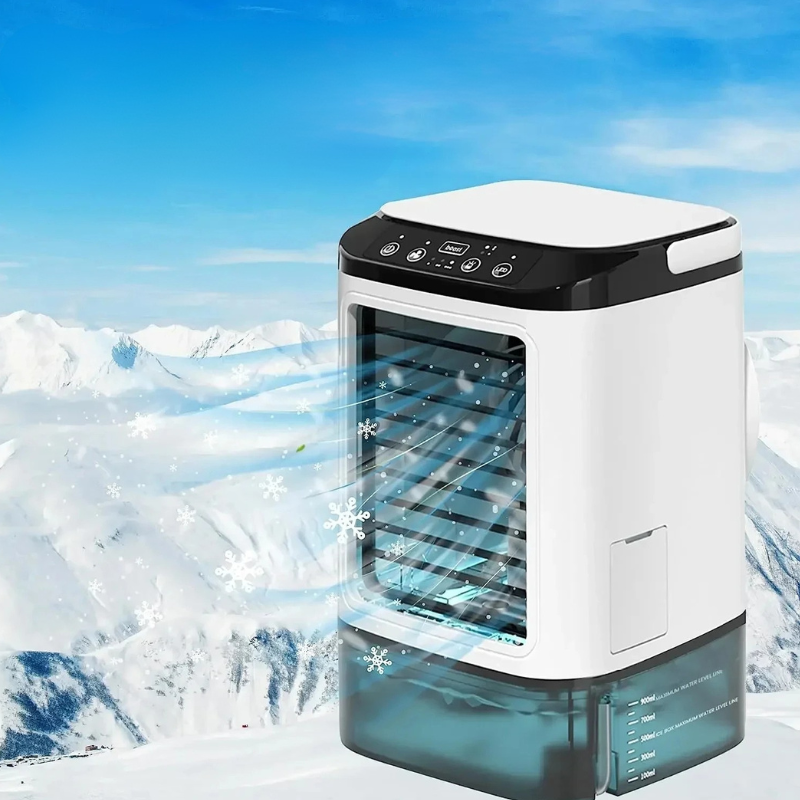 Portable Evaporative Air Cooler 3-Speed with Ultrasonic Mist - Personal Mini Air Conditioner for Room