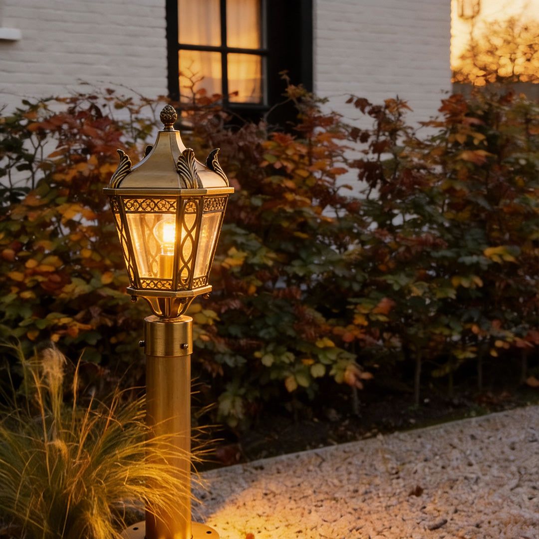 Copper Outdoor Path Lighting European Landscape Lamp