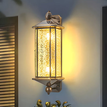 Copper Outdoor Wall Lantern Mid-Century Outdoor Light