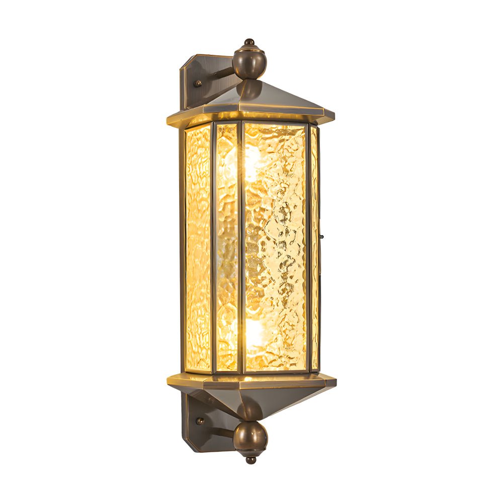 Copper Outdoor Wall Lantern Mid-Century Outdoor Light