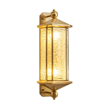 Copper Outdoor Wall Lantern Mid-Century Outdoor Light