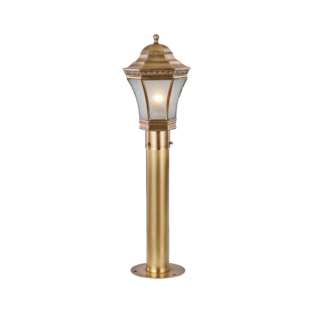Copper Path Lights Simple Waterproof Outdoor Glass Light