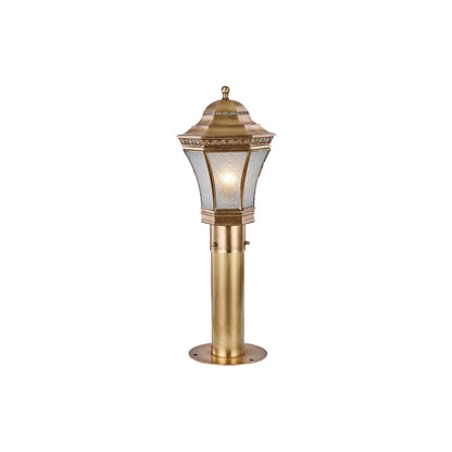 Copper Path Lights Simple Waterproof Outdoor Glass Light