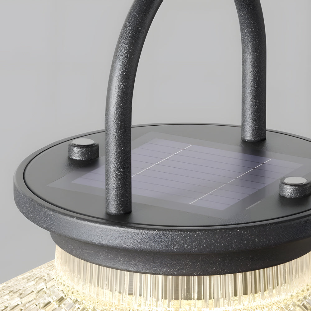 Cordless Acrylic Hanging Lanterns Waterproof Portable Solar Light