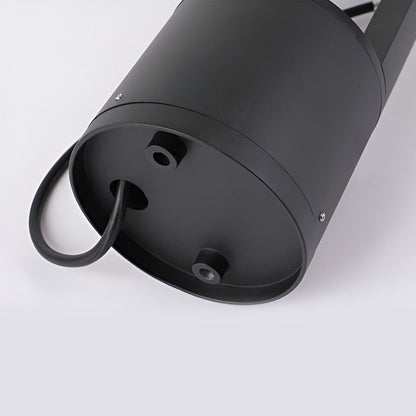 [Open-Box] Waterproof LED Outdoor Bollard Lights Hollow Cylindrical Black Lamp for Elegant Exterior Lighting