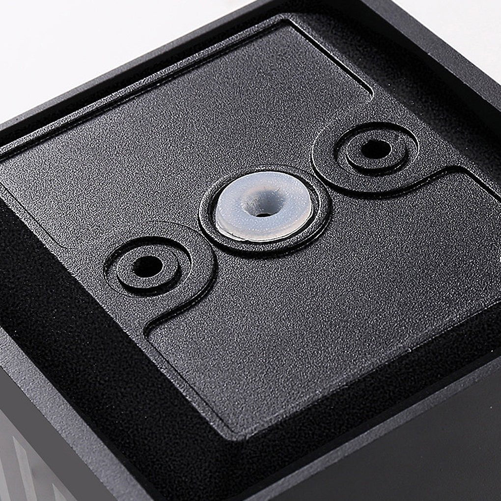 Black Square Outdoor Wall Lights Creative LED up and down Light