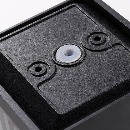Black Square Outdoor Wall Lights Creative LED up and down Light