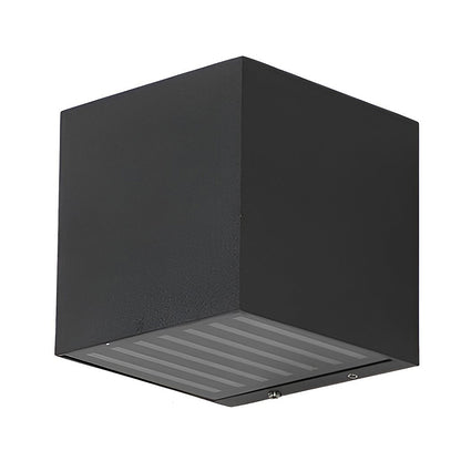 Black Square Outdoor Wall Lights Creative LED up and down Light