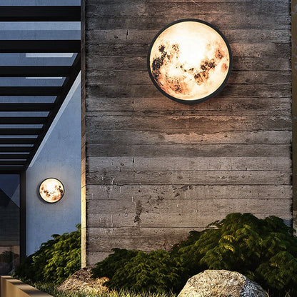 Modern Moon Wall Light Creative Outdoor Waterproof LED Light