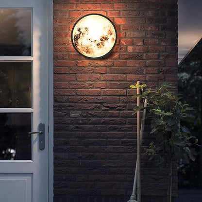 Modern Moon Wall Light Creative Outdoor Waterproof LED Light