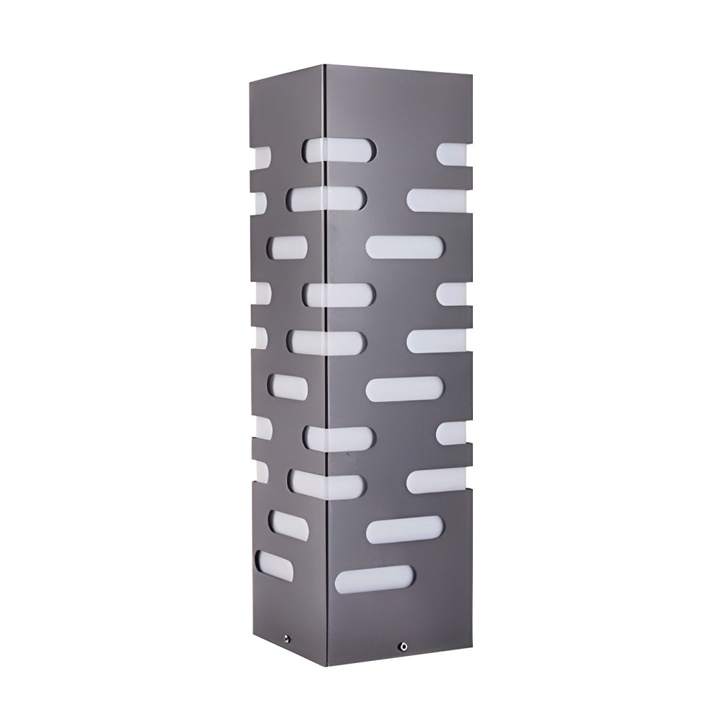 LED Garden Bollard Lights Modern Rectangular Outdoor Light