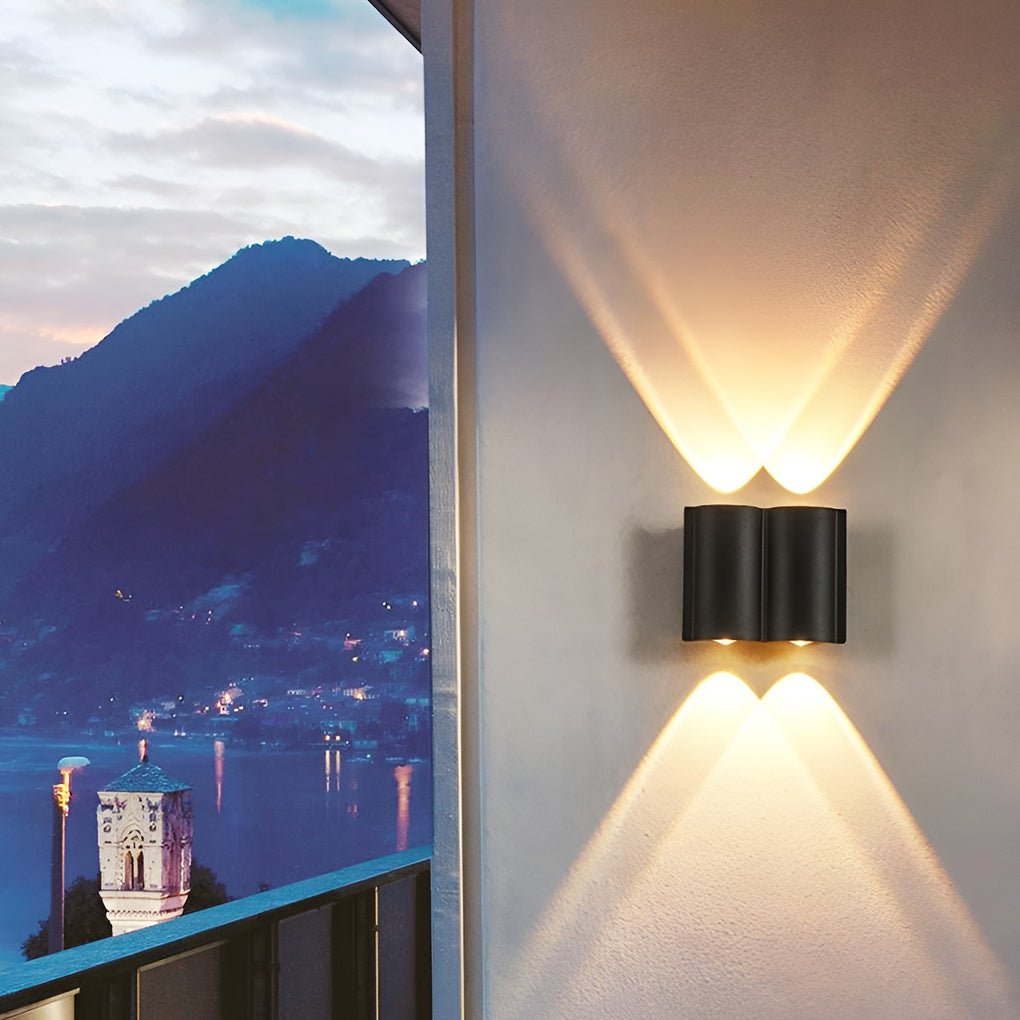 Outdoor Wall Light up down Black LED Waterproof Light
