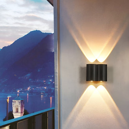 Outdoor Wall Light up down Black LED Waterproof Light