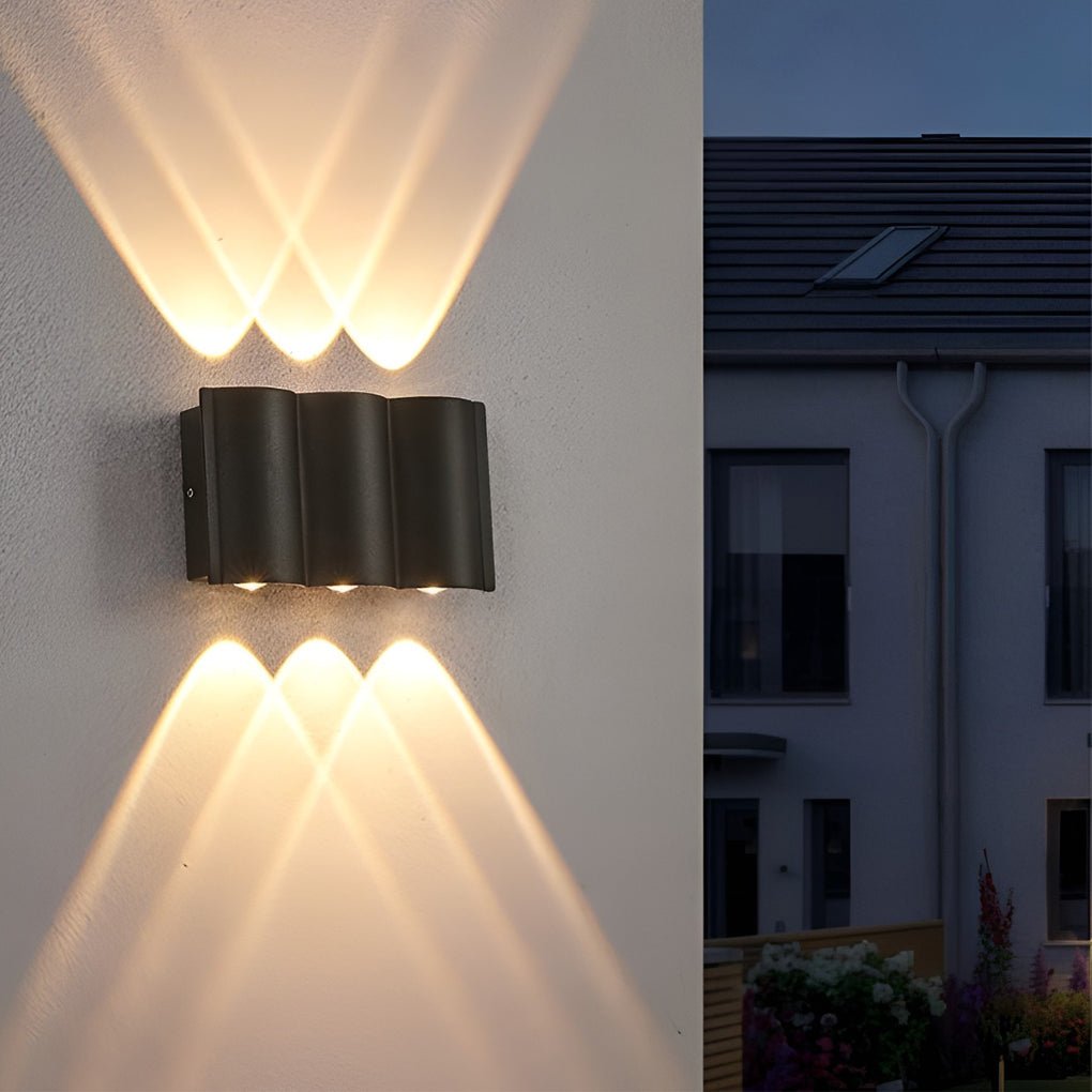 Outdoor Wall Light up down Black LED Waterproof Light