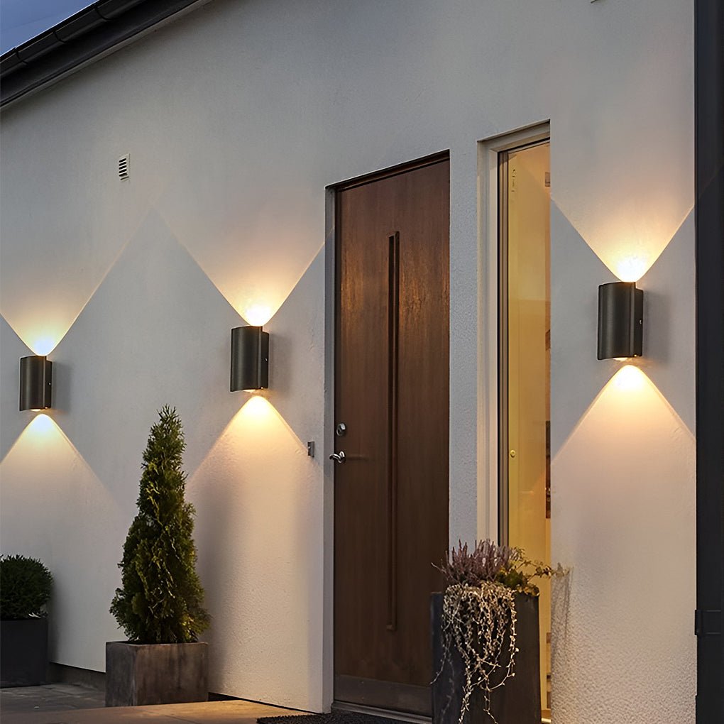 Outdoor Wall Light up down Black LED Waterproof Light