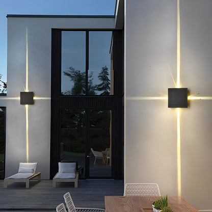 Cross Light Beams Wall Sconce Minimalist Unique Outdoor Light