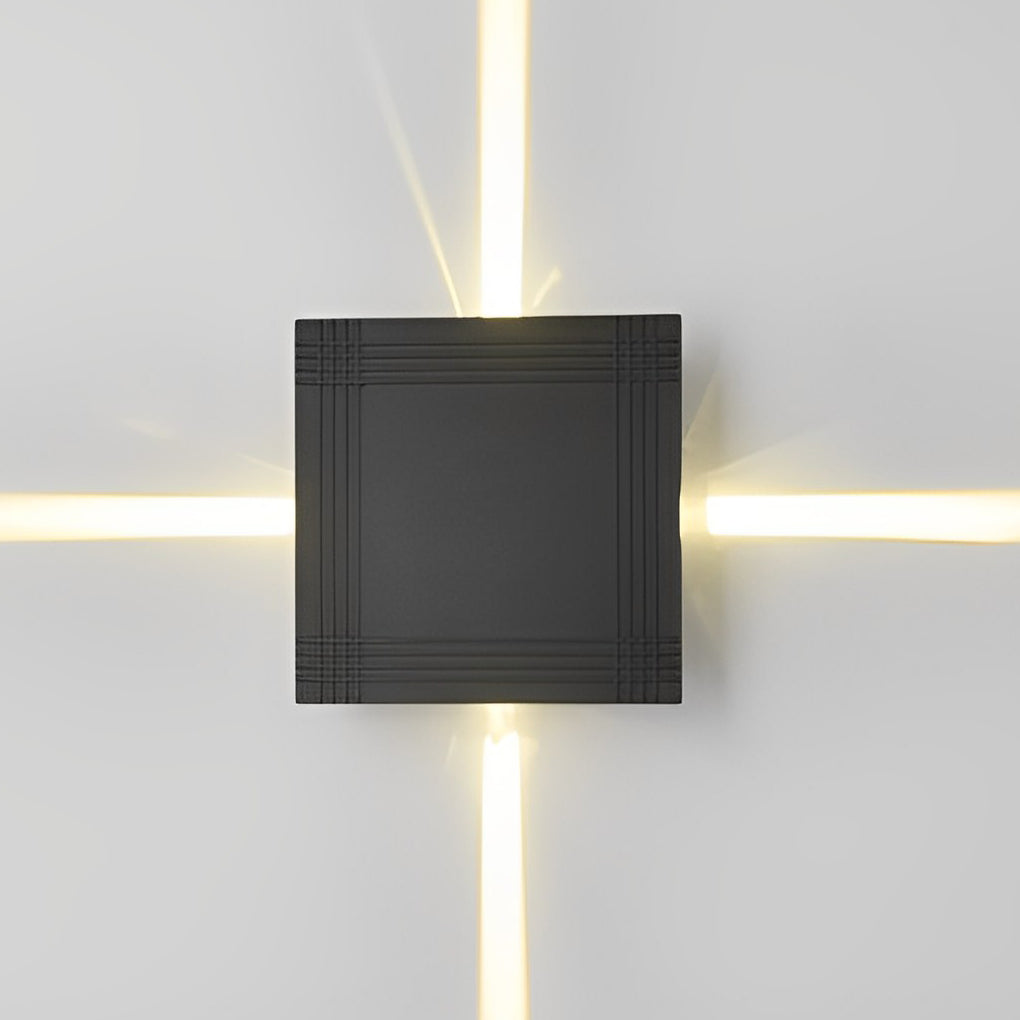 Cross Light Beams Wall Sconce Minimalist Unique Outdoor Light
