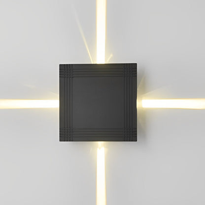 Cross Light Beams Wall Sconce Minimalist Unique Outdoor Light