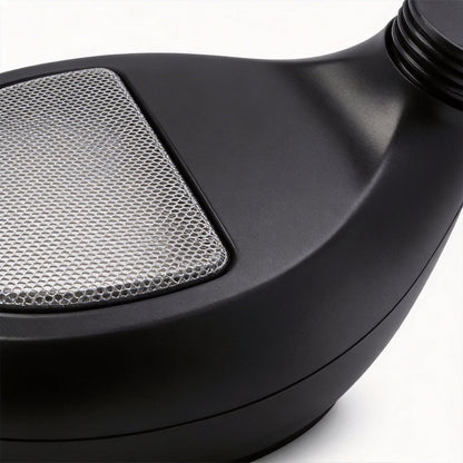 Curved Bollard Light Minimalist Solar-Powered Black Aluminum Lamp