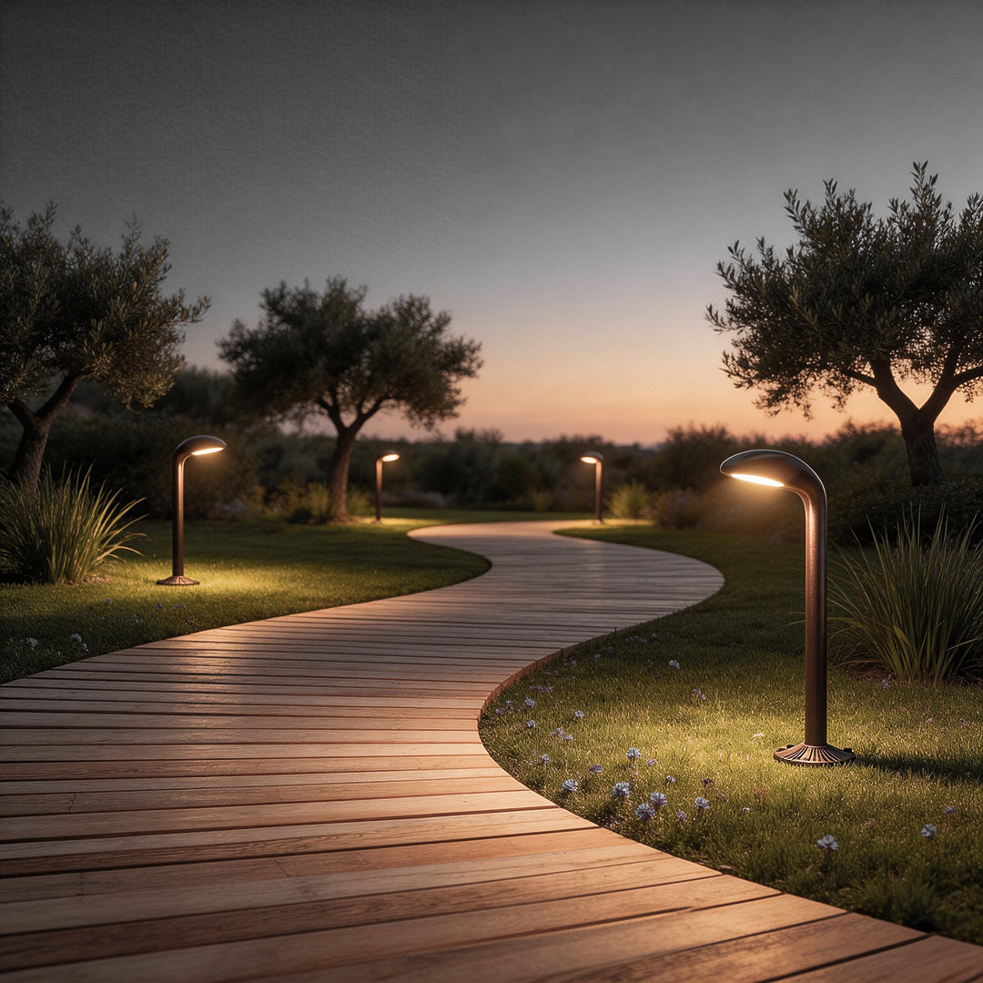 Curved Path Light Aluminum LED Outdoor Landscape Light