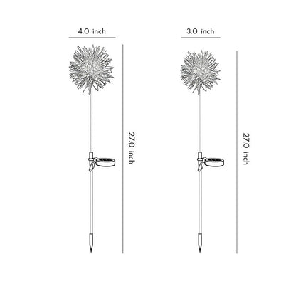 Dandelion Landscape Lights Modern Solar Garden Path Light