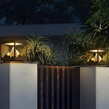 Decorate Pillar Light Waterproof Mountain Landscape Light