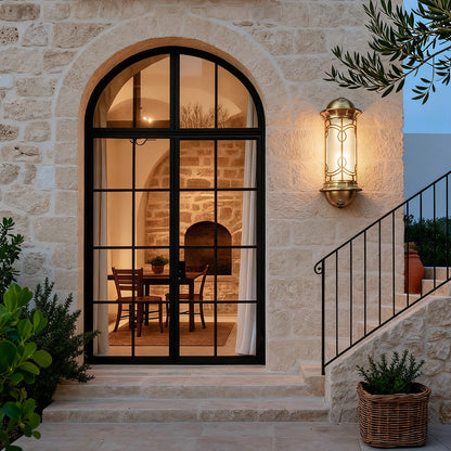 Copper Outdoor Wall Sconce European Style Outdoor Light