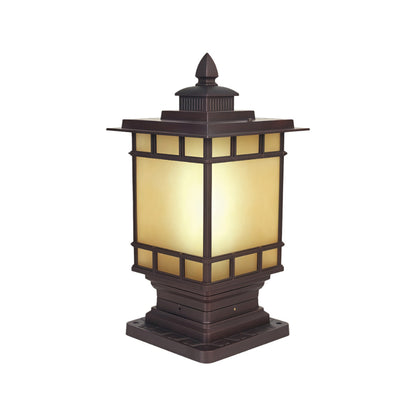 Metal Post Lights Waterproof LED Outdoor Vintage Garden Pillar Light