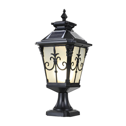Cast Aluminum Post Light European Retro Fence Light