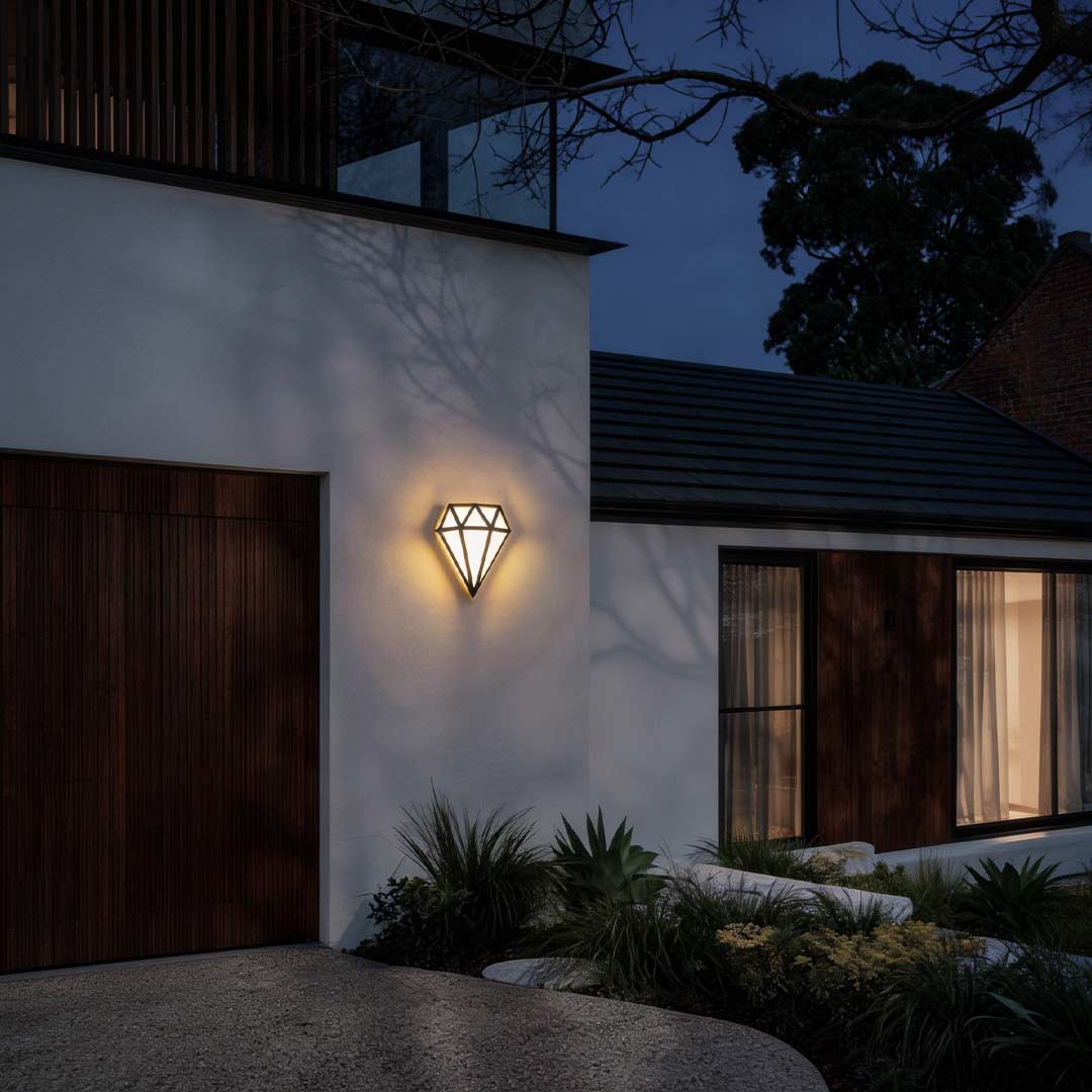 Diamond Shape Wall Light LED Waterproof Modern Porch Outdoor Light