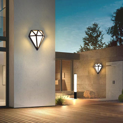 Diamond Shape Wall Light LED Waterproof Modern Porch Outdoor Light